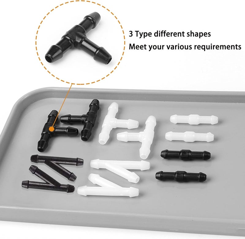 JAMCARI Windshield Washer Hose Kit - 4 Meter Universal Washer Fluid Hose with 12 Pcs Hose Connectors, Suitable for Most Windshield Washer Nozzle Installation, Connect Car Water Pump and Nozzles - Image 3